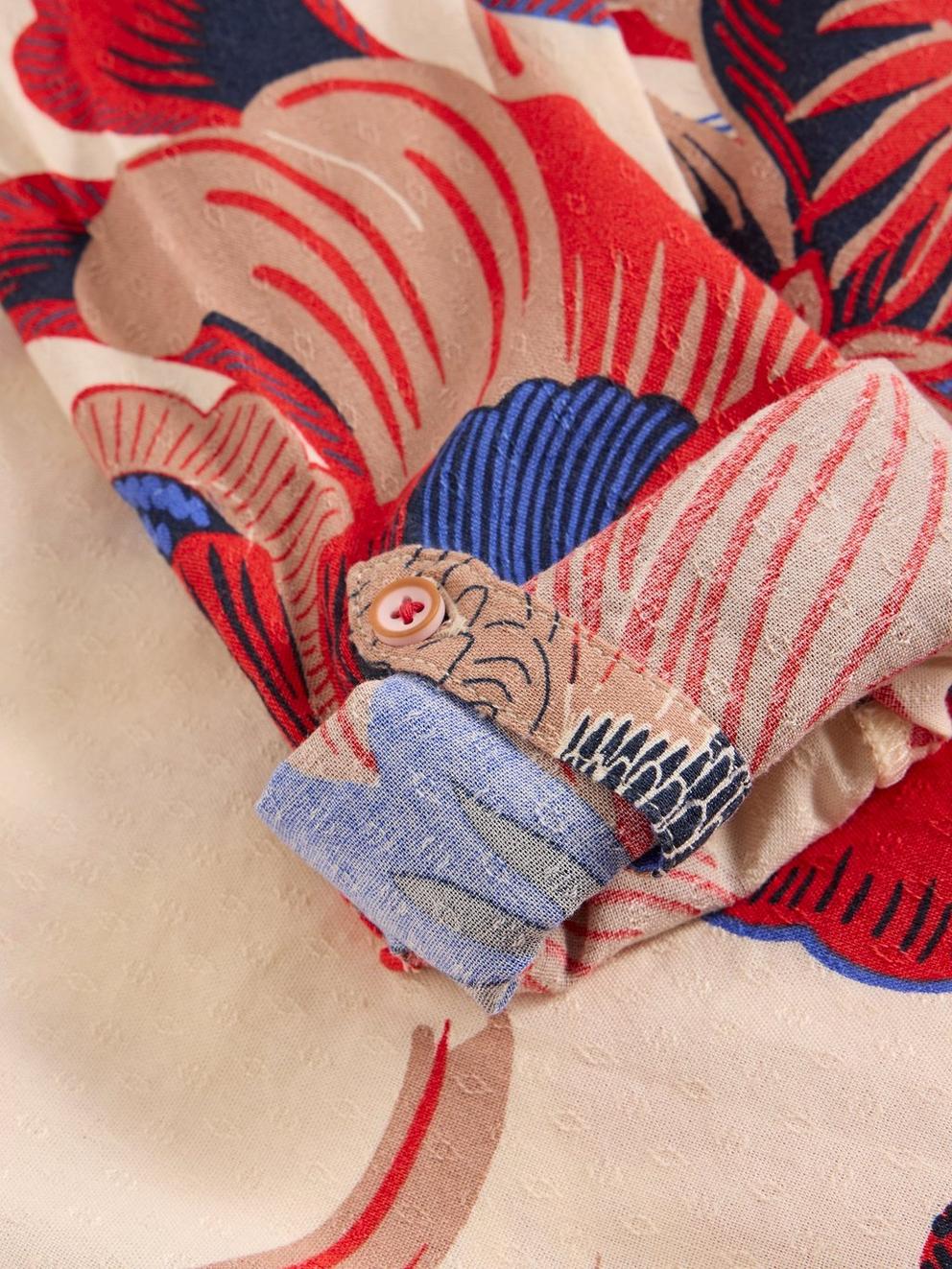 White Stuff Sophie Printed Shirt-Shirts & Tops-White finn