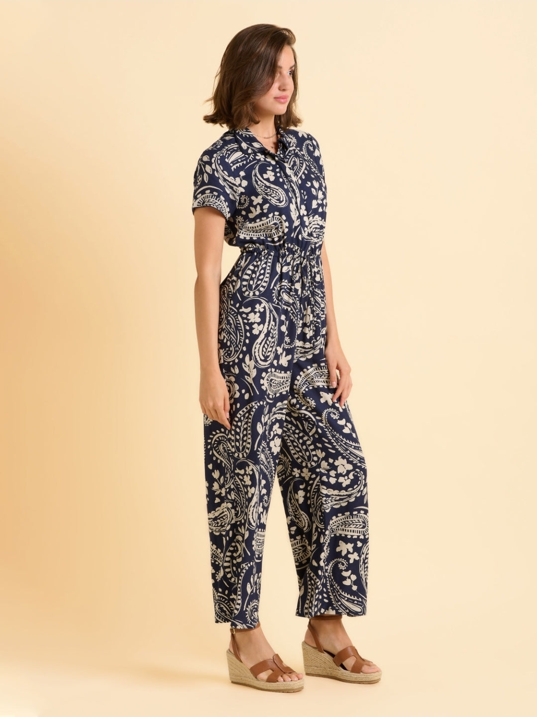 Brakeburn Kathie Jumpsuit-Brakeburn-White finn