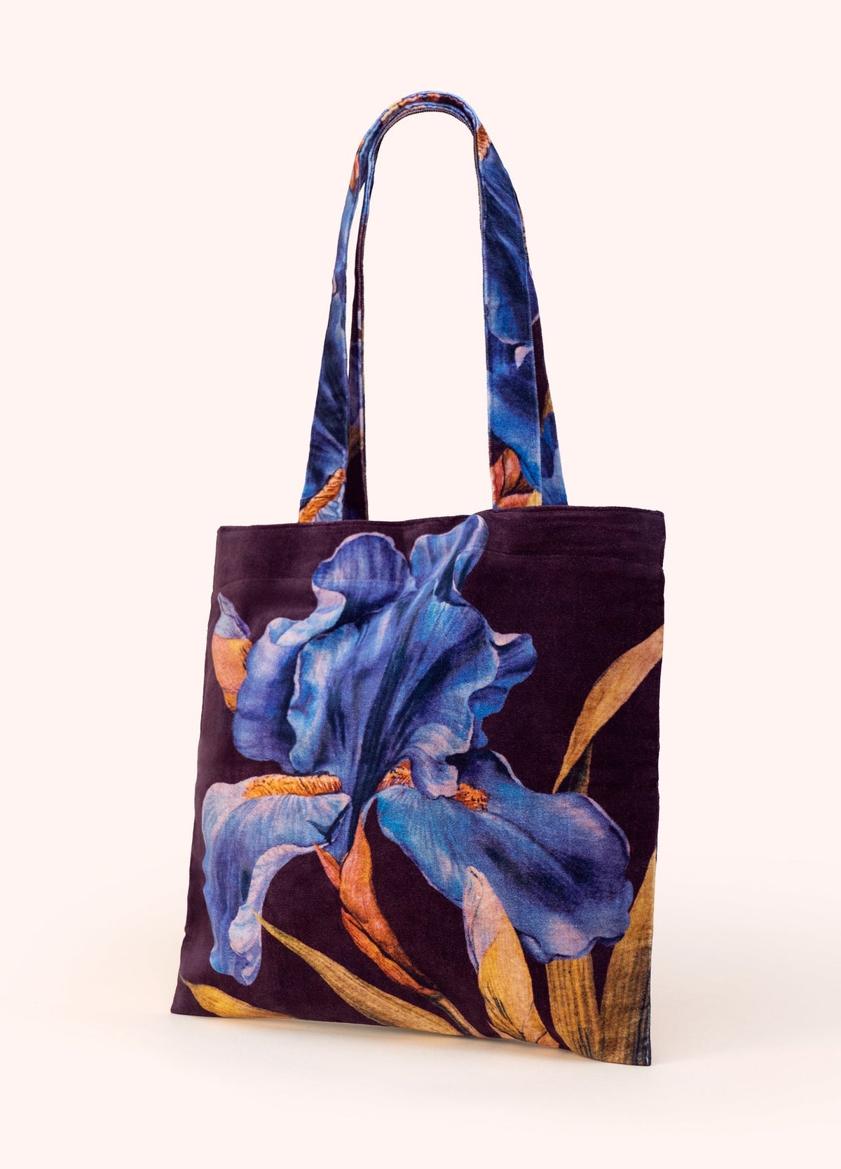 Powder Velvet Tote - Iris