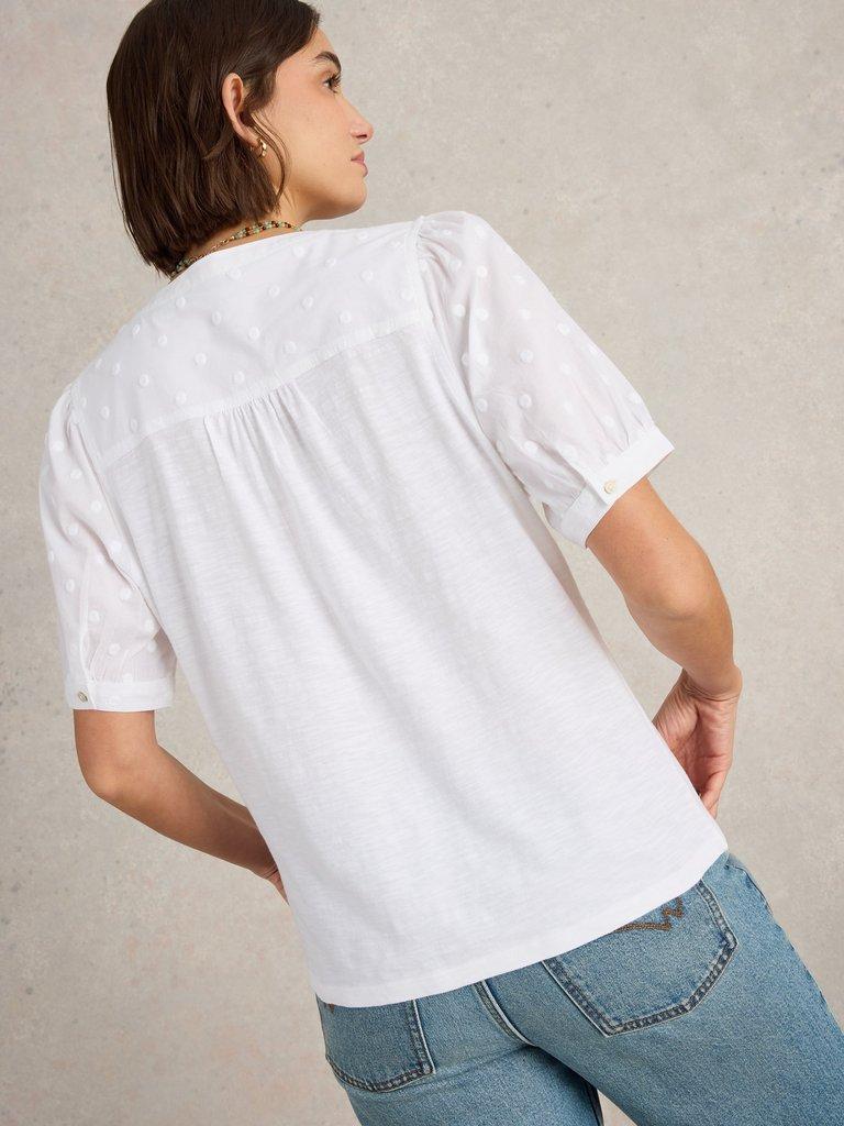 White Stuff Ellie Broderie Top-Shirts & Tops-White finn