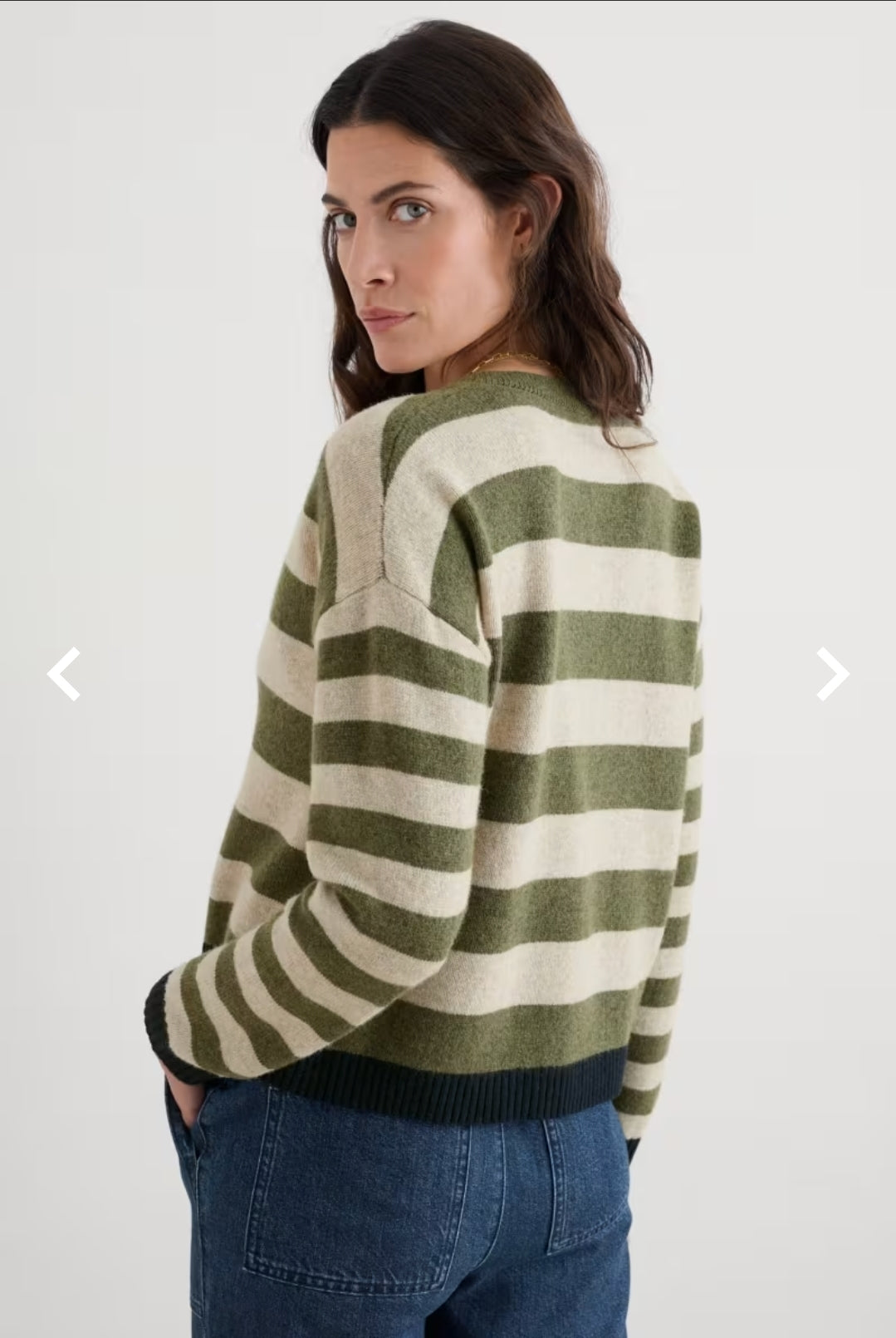 Seasalt Pinwell Striped Cardigan Made With Lambswool