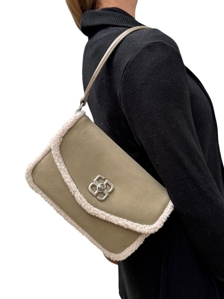 David Jones Shoulder Bag CM7753-Handbag-White finn