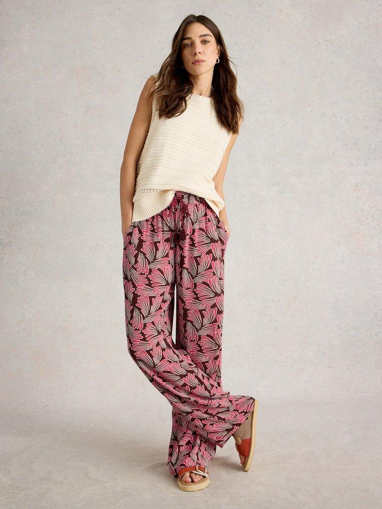 White Stuff Belle Wide Leg Crinkle Trouser