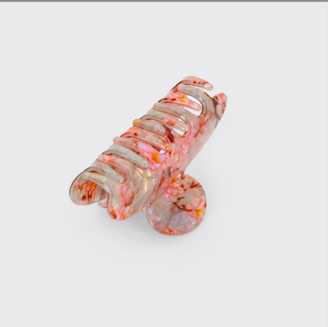 Millie Mae Cherry Blossom Medium Claw Clip - Oyster