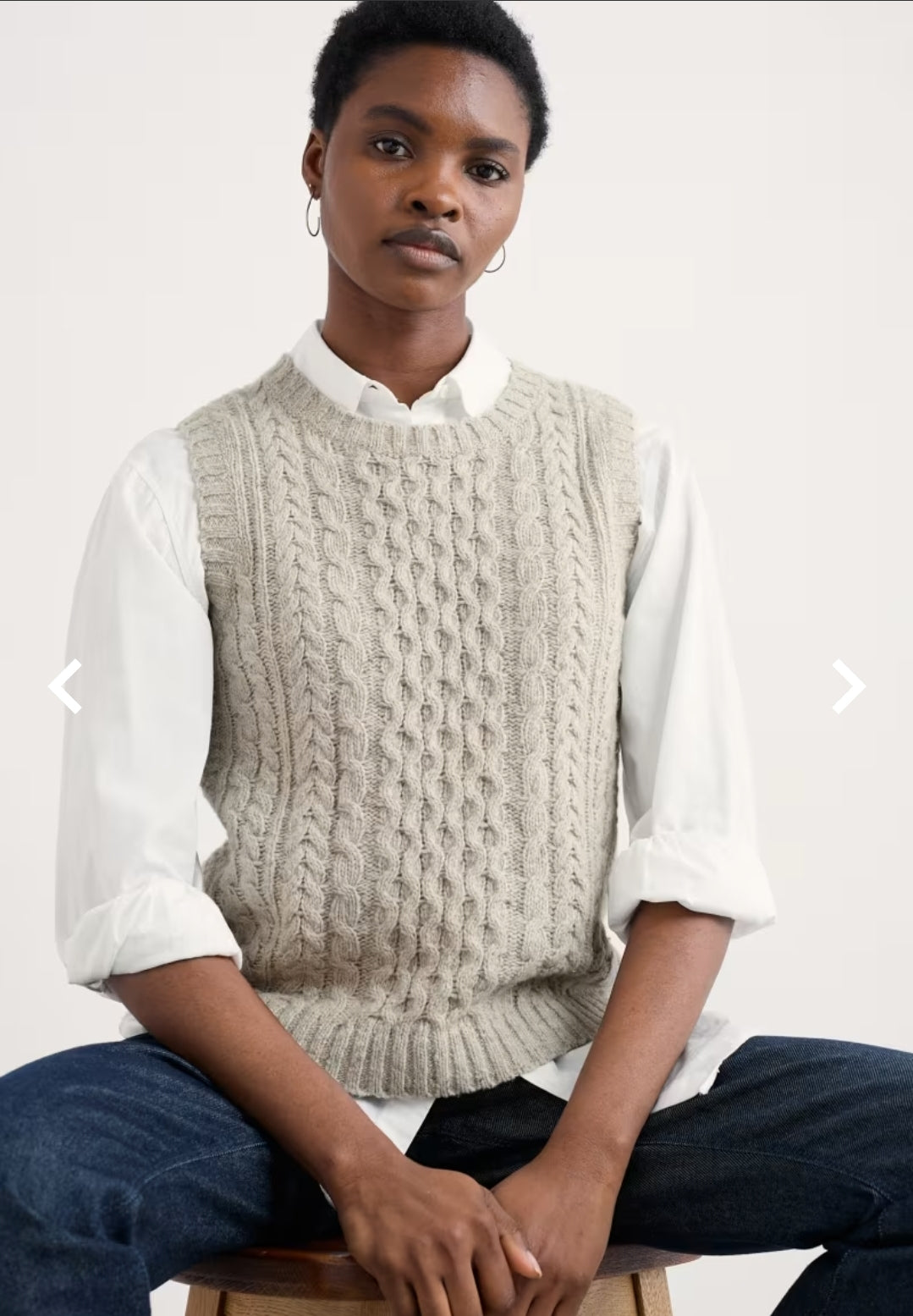Seasalt Newlyn Cable Stitch Vest