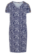 Button Shoulder Dahlia Dress-Dress-White finn