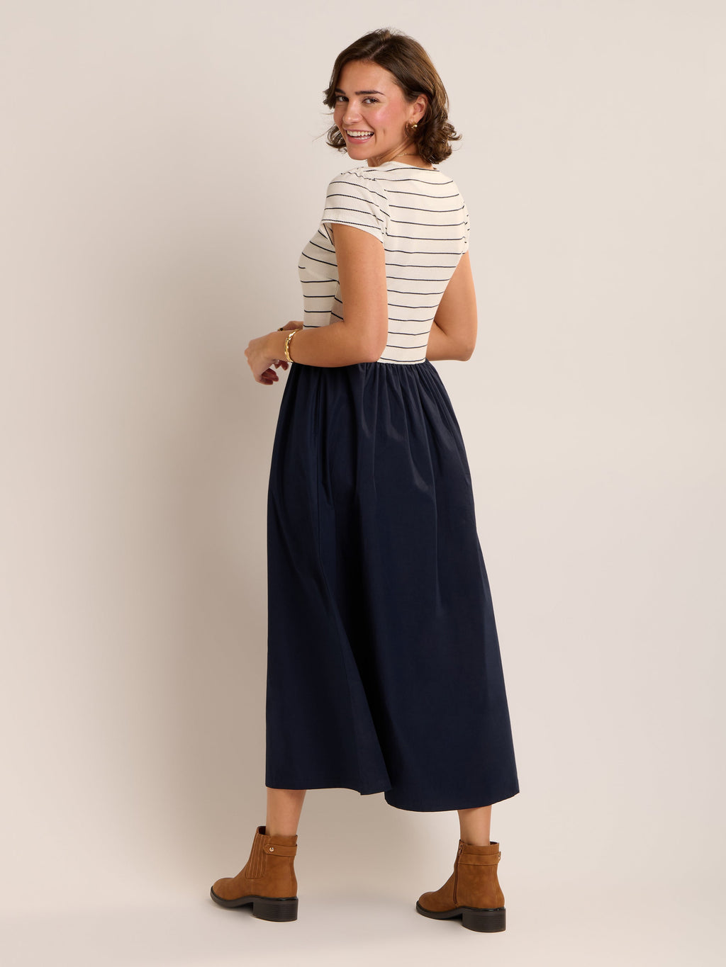 Brakeburn Ligia Dress-Brakeburn-White finn