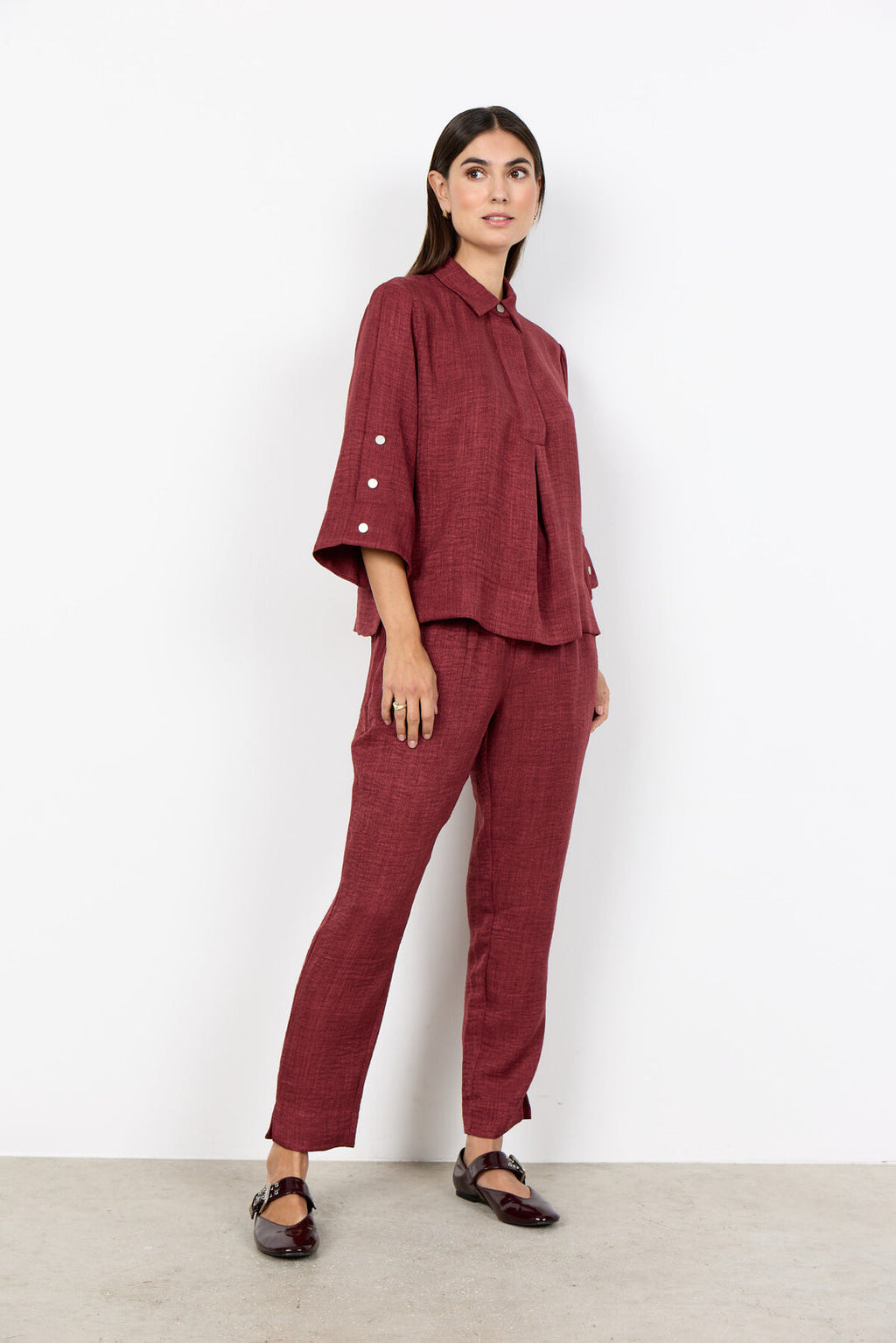 Soya Concept SC-CHARISSA 5 Shirt Dark red