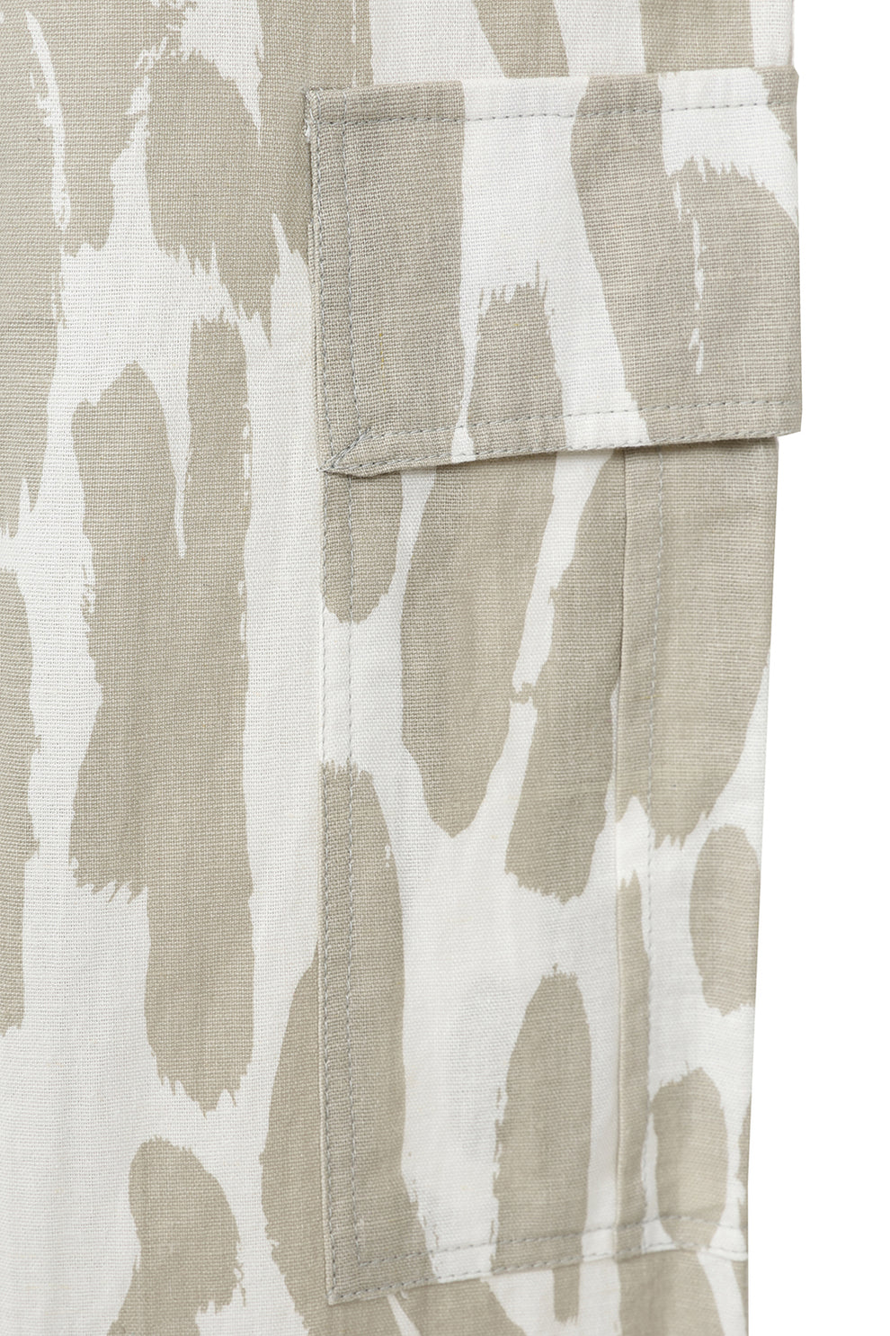 Beth Brush Strokes Pant-Trouser-White finn