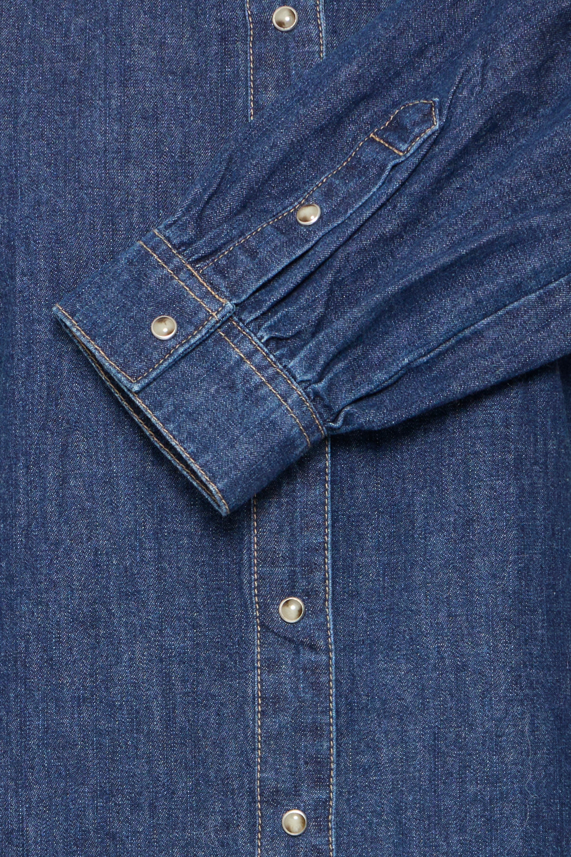 B young Byluva Denim Puff Sleeve Shirt