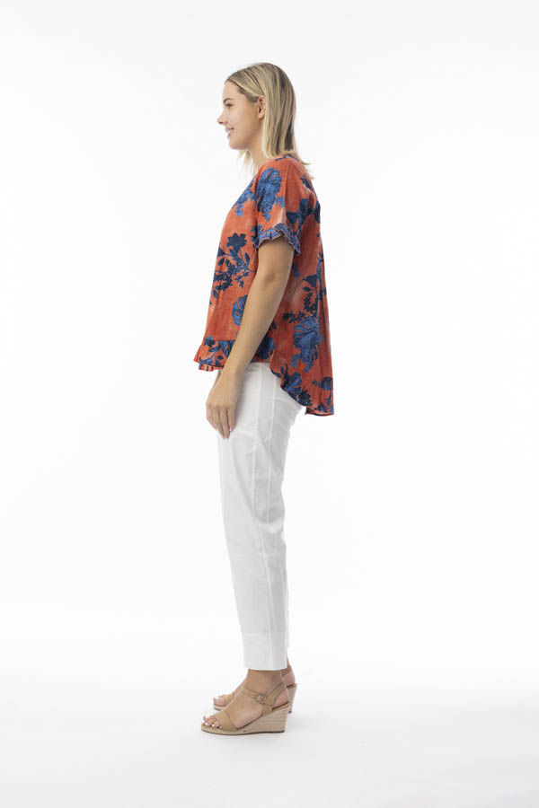 Orientique Arashi Frill Top-Shirts & Tops-8-
