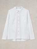 White Stuff Sophie Organic Cotton Shirt-Shirt-White finn