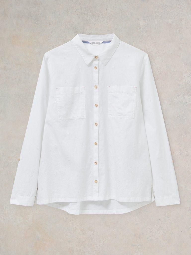White Stuff Sophie Organic Cotton Shirt-Shirt-White finn