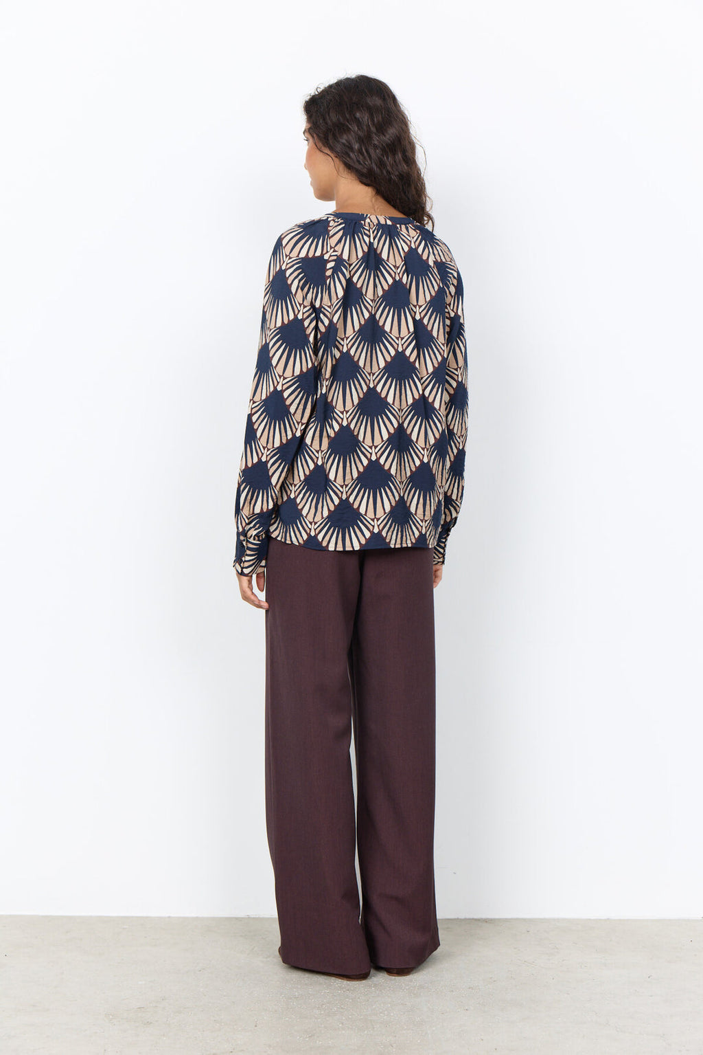 Soya Concept SC-HALIN AOP 1 Shirt Navy