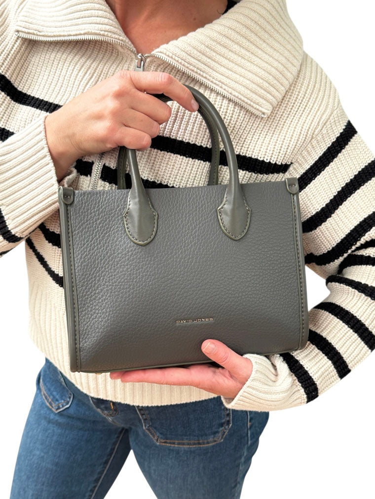 David Jones Handbag NV6905-4-Bag-White finn