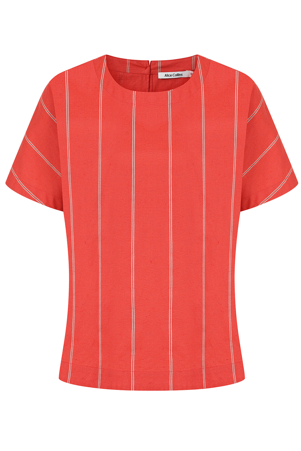 Alice Collins Rose Striped Top-Top-White finn