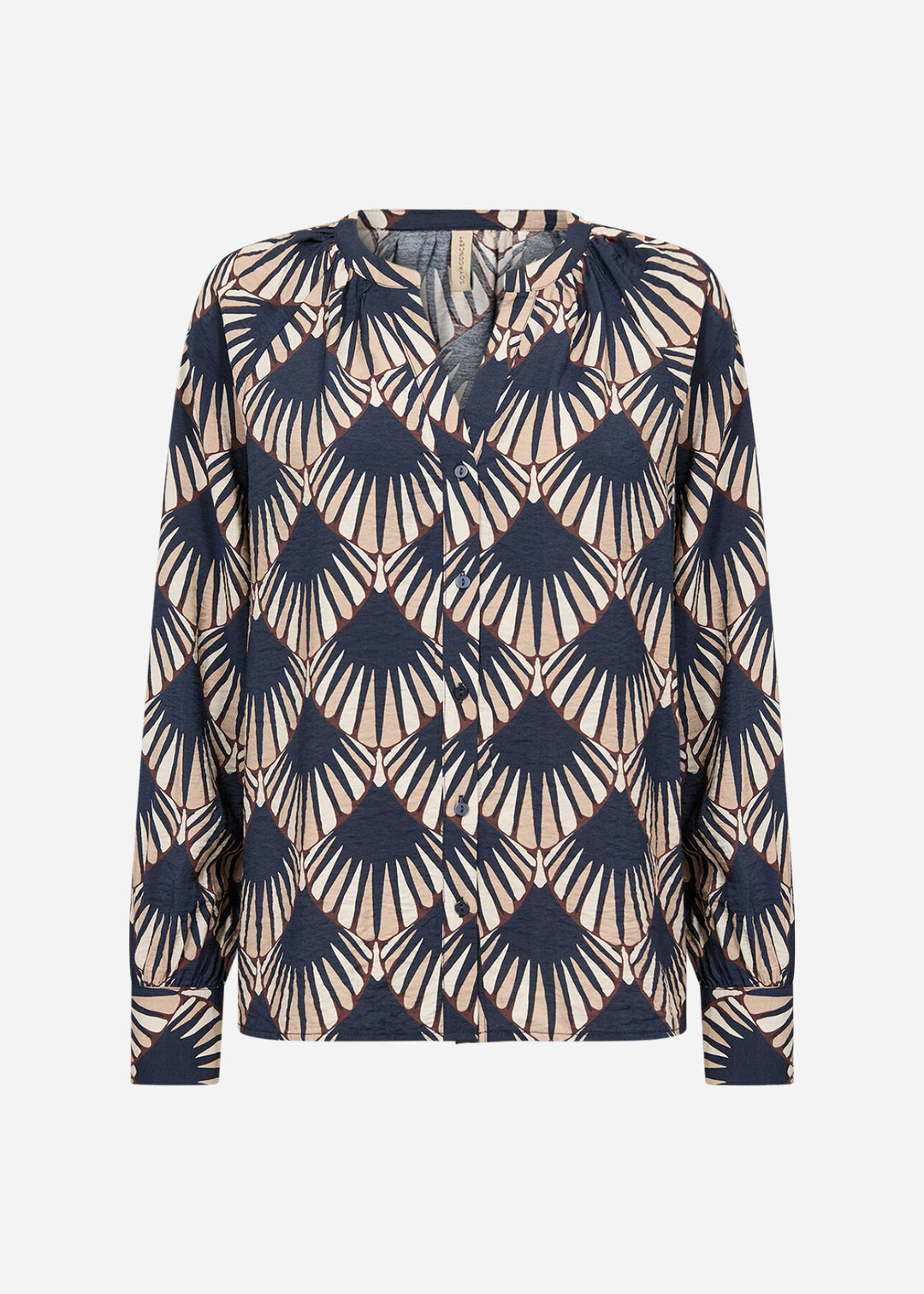 Soya Concept SC-HALIN AOP 1 Shirt Navy