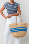 Lily and Me Straw Day Bag Cobalt