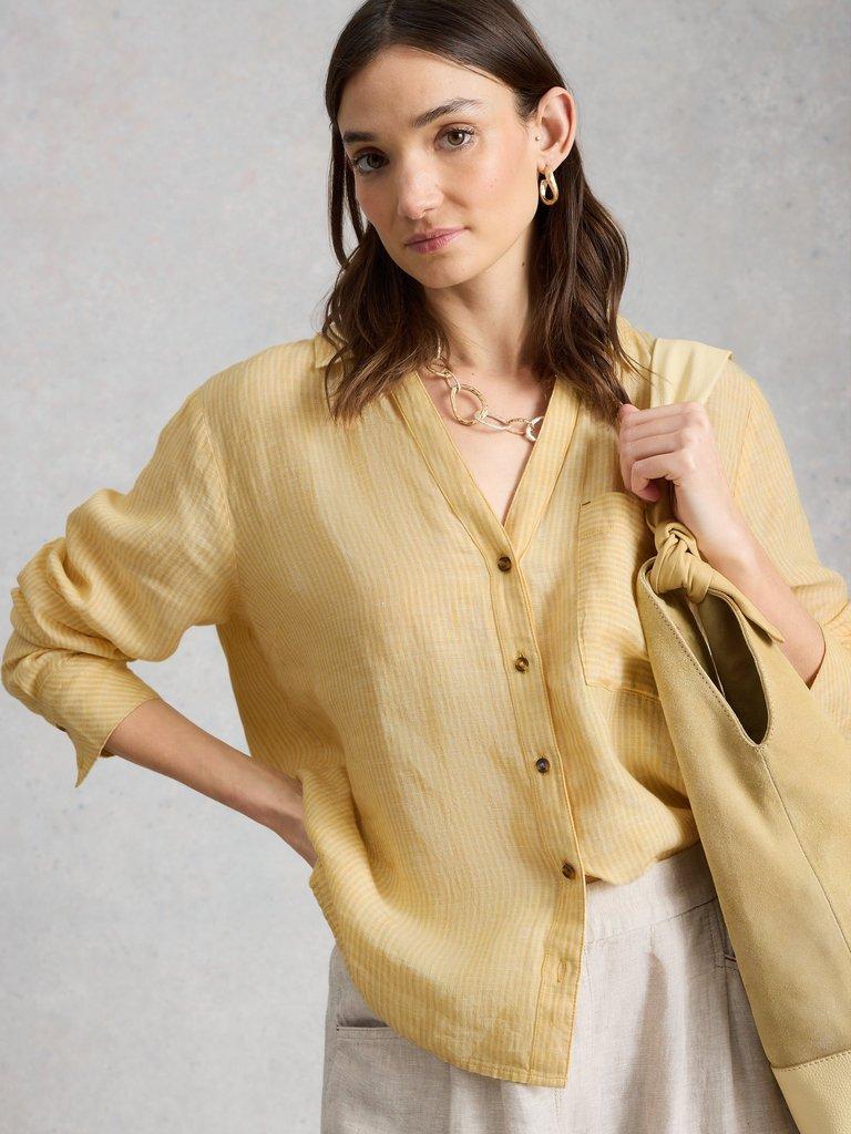 White Stuff Sadie Linen Boyfriend Shirt