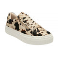 Lotus Cow-Print Alexa Lace-Up Trainers