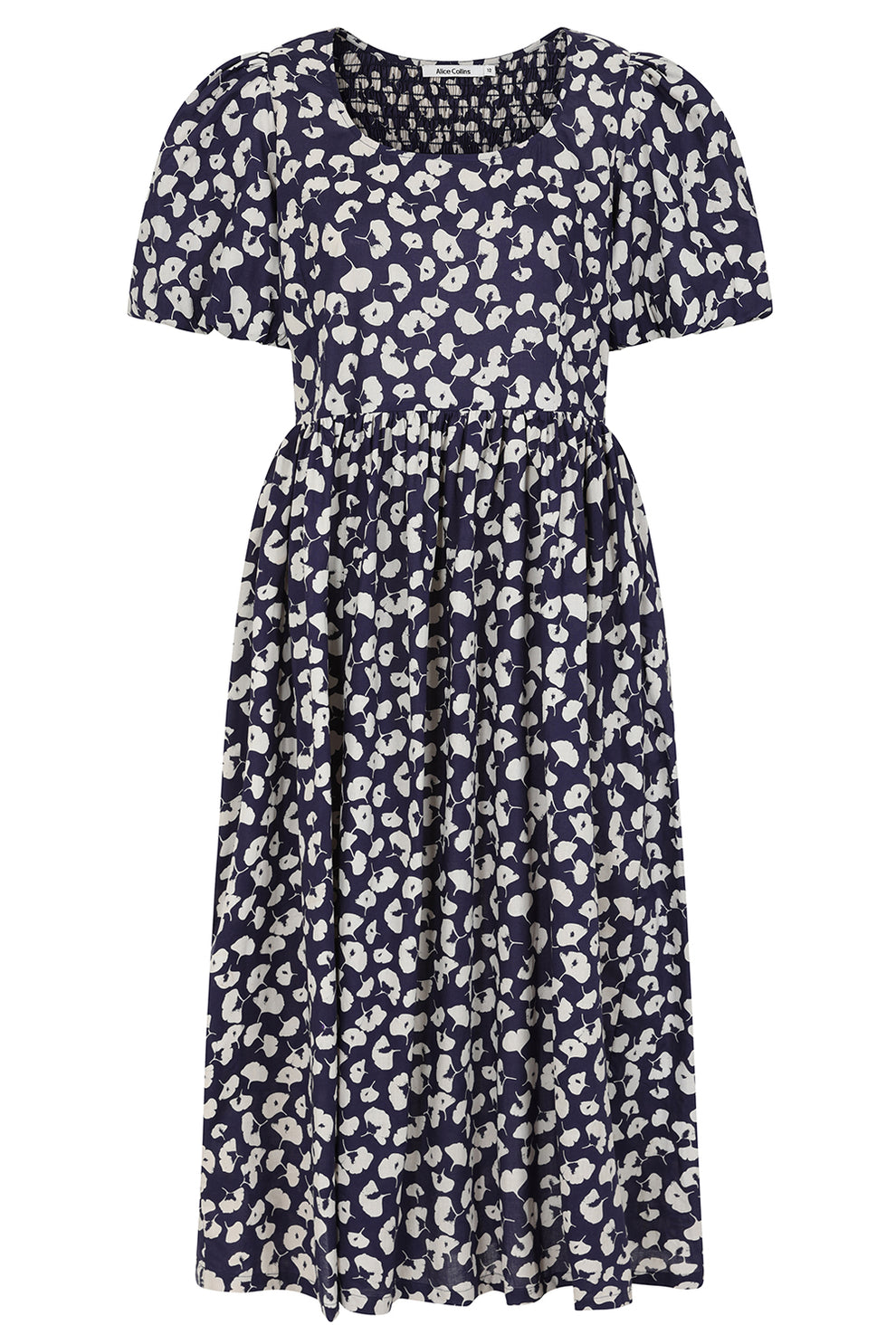 Alice Collins April Crocus Dress-White finn