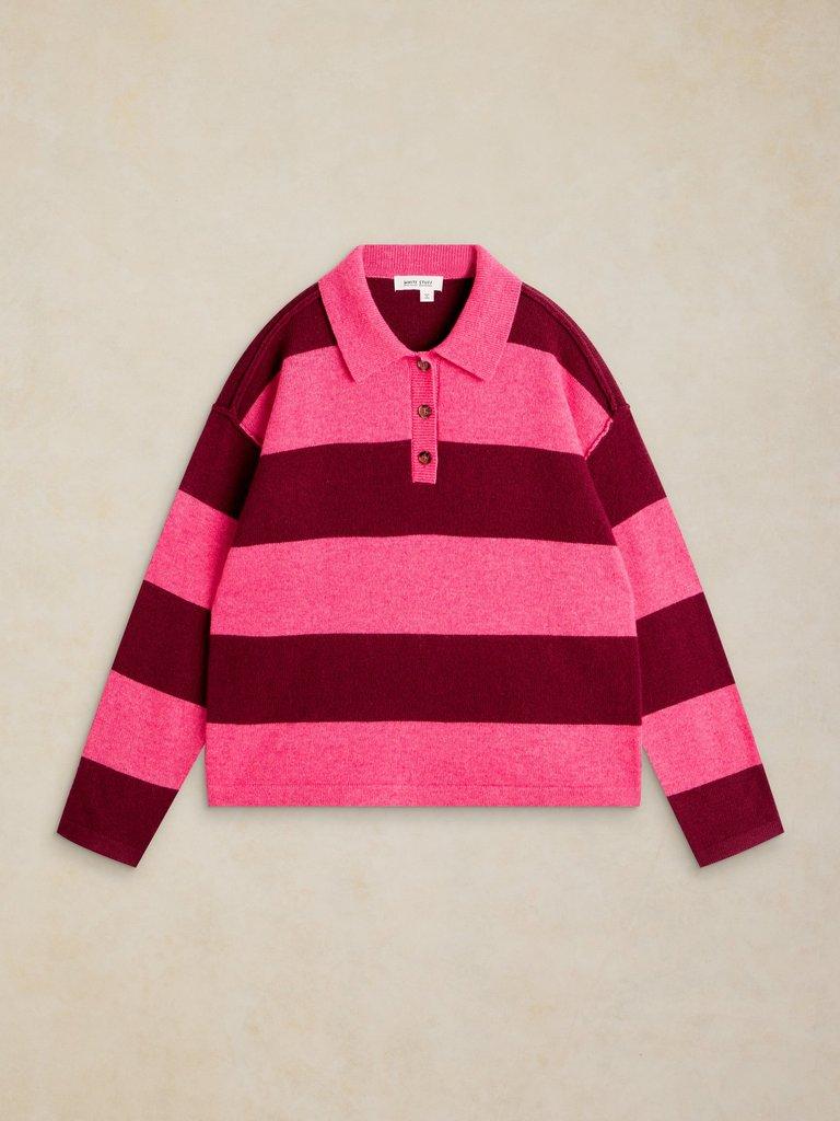 White Stuff camilla stripe collar jumper