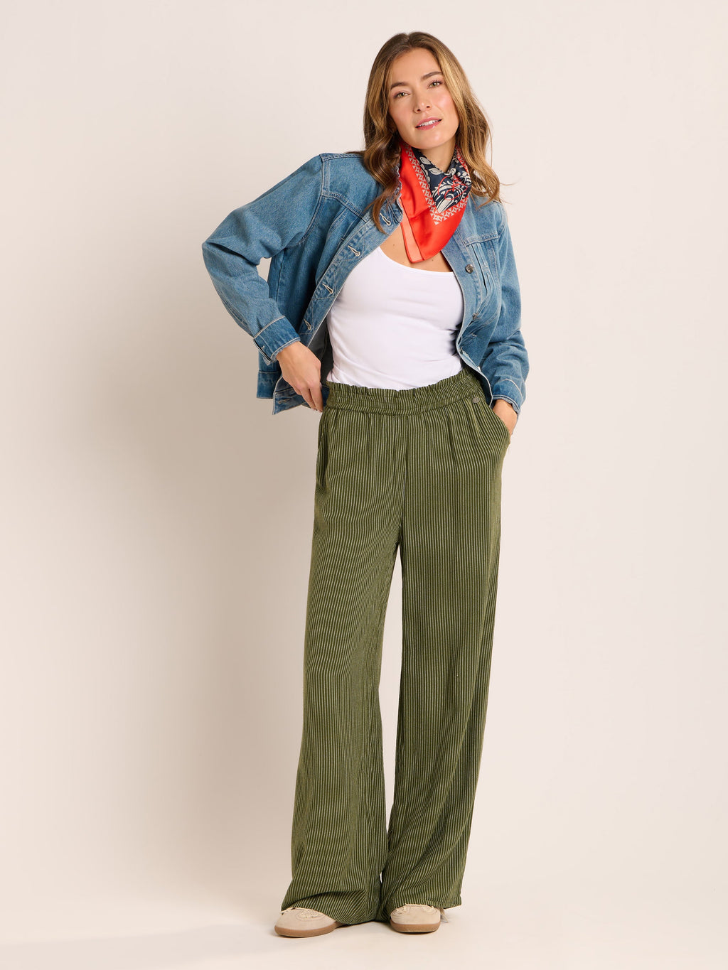 Brakeburn Luciana Beach Pant-Brakeburn-White finn