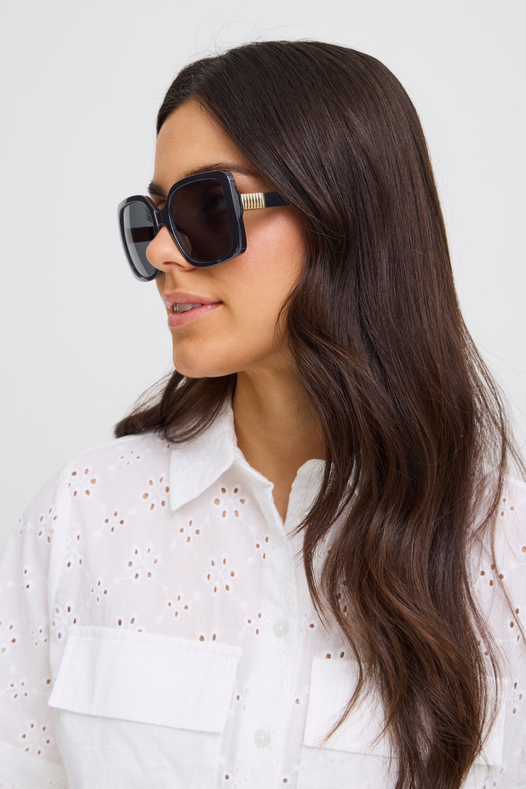 Fransa Frleone Sunglasses-Fransa-White finn