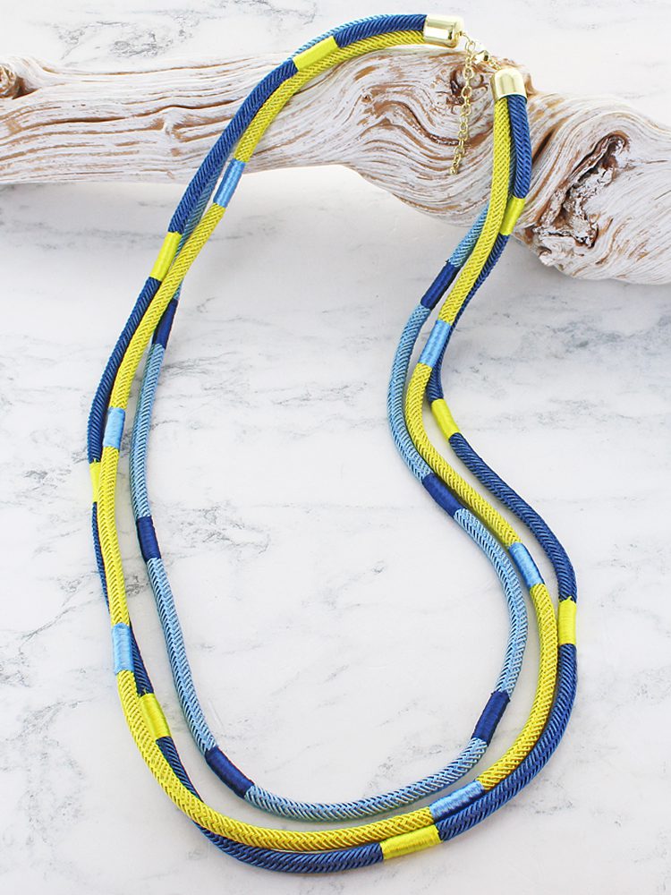 Suzie Blue Long Cord Necklace AR6602