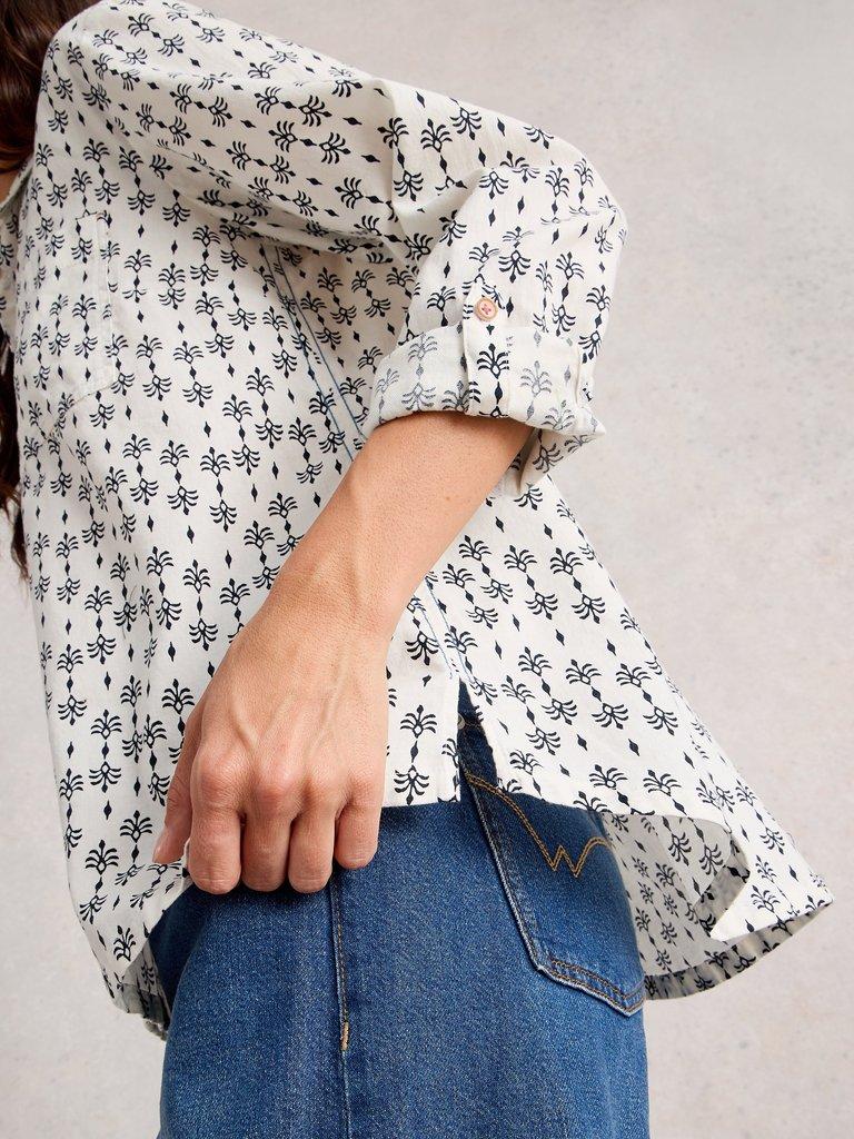 White Stuff Sophie Organic Cotton Shirt-Shirt-White finn