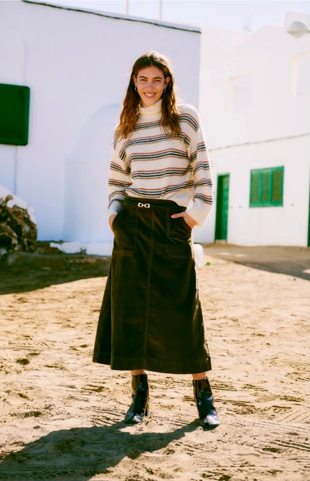 B.young Bydasik A Line Skirt-b.young-White finn