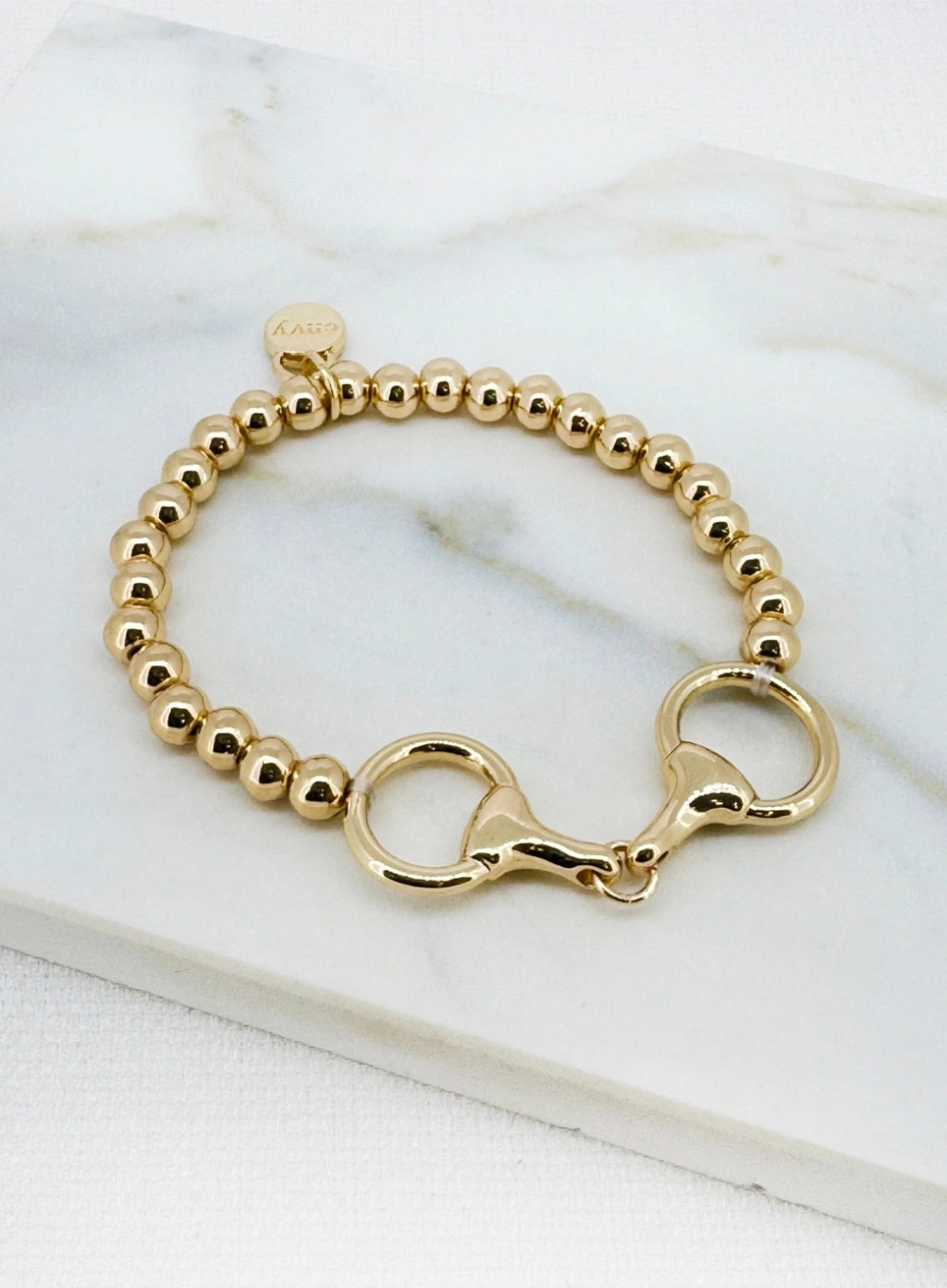 Envy Bead Link Detail Bracelet 4900-Envy-White finn