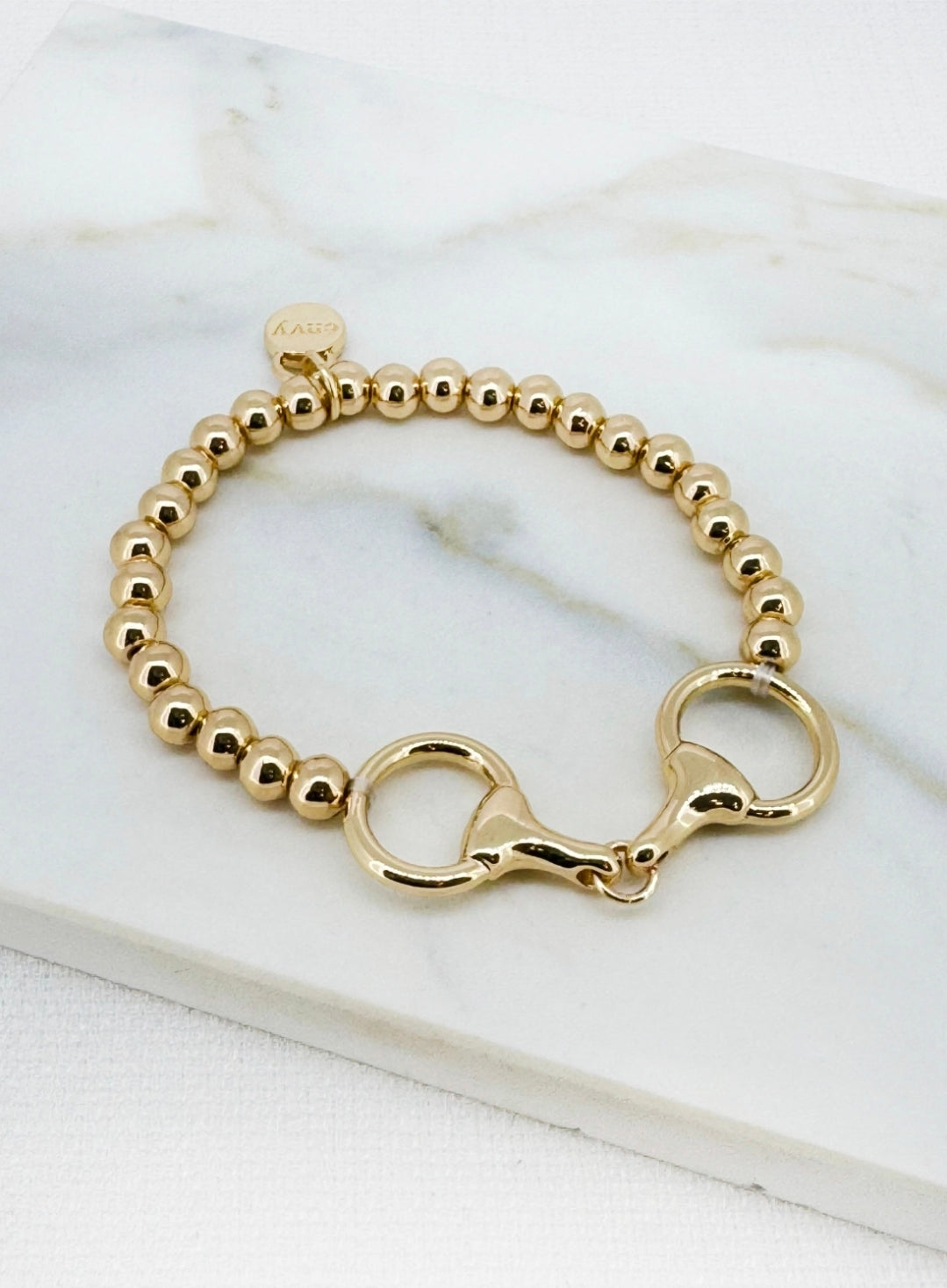 Envy Bead Link Detail Bracelet 4900-Envy-White finn