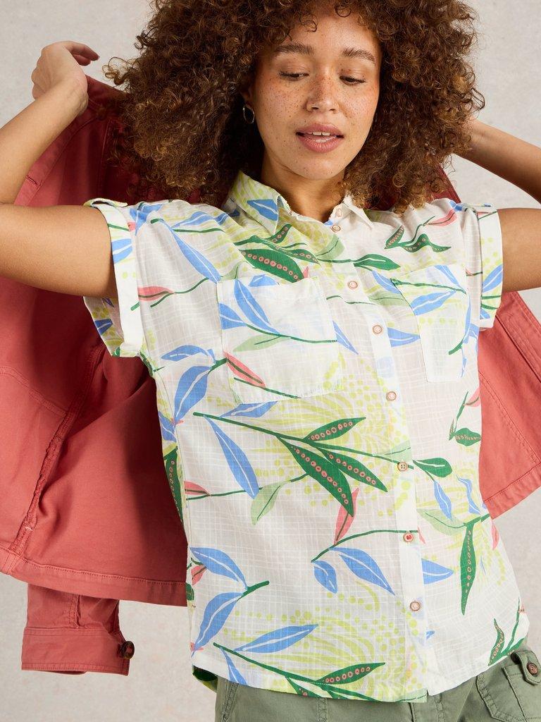 White Stuff Ellie Organic Cotton Shirt-Shirts & Tops-White finn