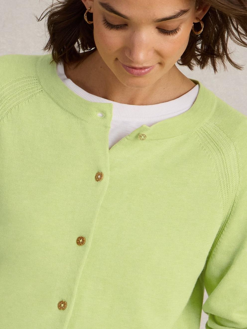 White Stuff Lulu Cardigan-White finn