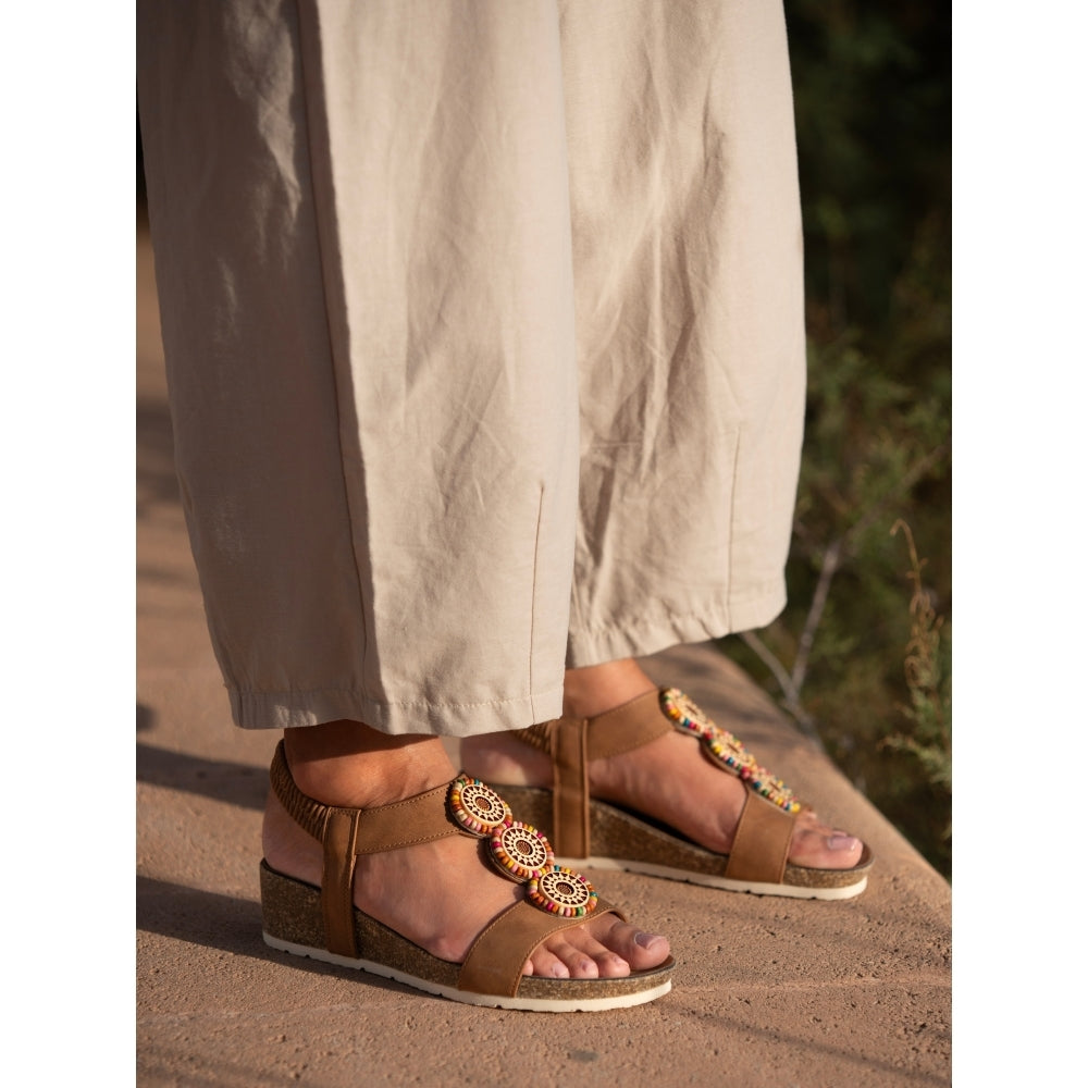 Lunar Candice Tan Sandal-Lunar-White finn