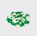 Roslyn Floral Scrunchie - Green/Cream