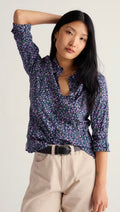 Seasalt Larissa Shirt-Flax Flower Bright Orchid-Seasalt-White finn