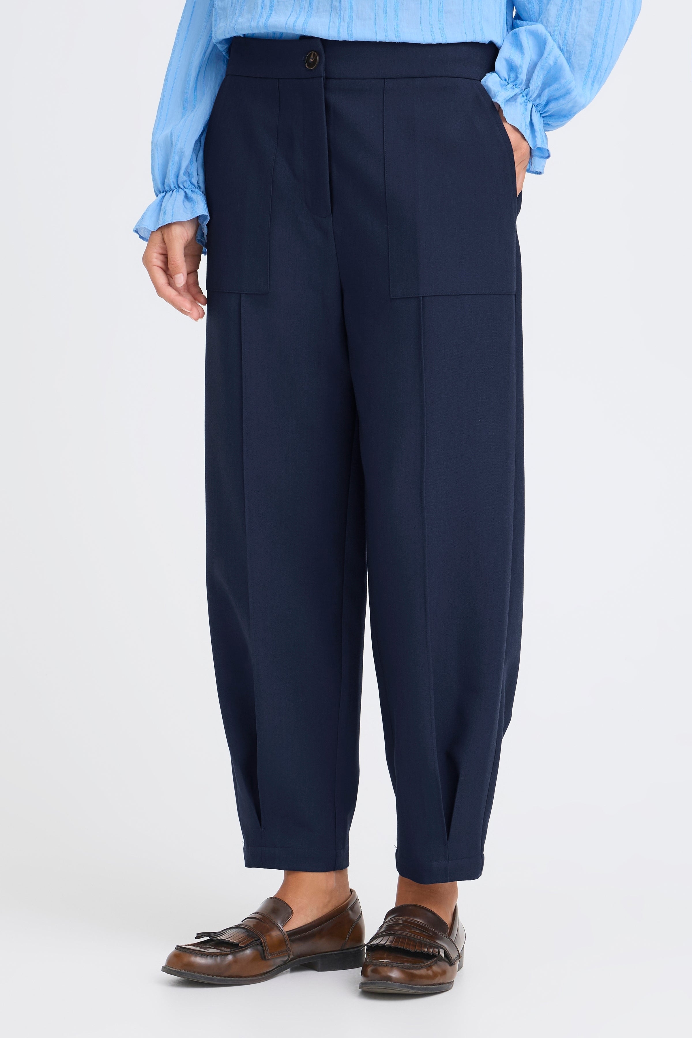 Fransa Frabigail Trouser 6-Fransa-White finn