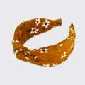 Golden Meadow Cord Wide Headband - Ochre