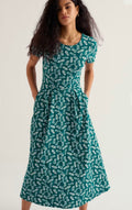 Seasalt Veronica Short Sleeve Midi Dress in GOTS-Certified Organic Cotton