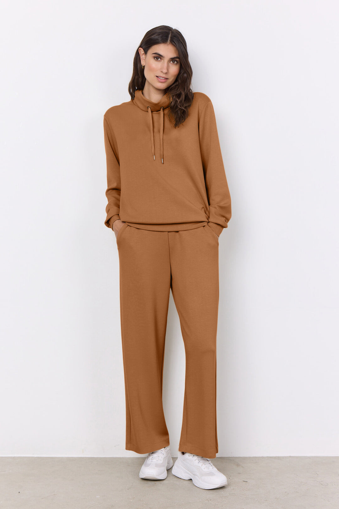 Soya Concept Banu 33 Pants Brown-Trousers-White finn