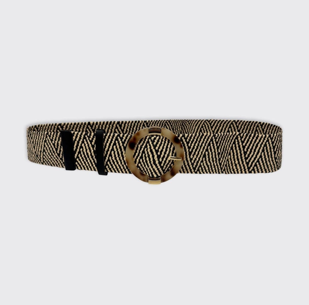 Kristin Belt Black/Cream-Belt-White finn