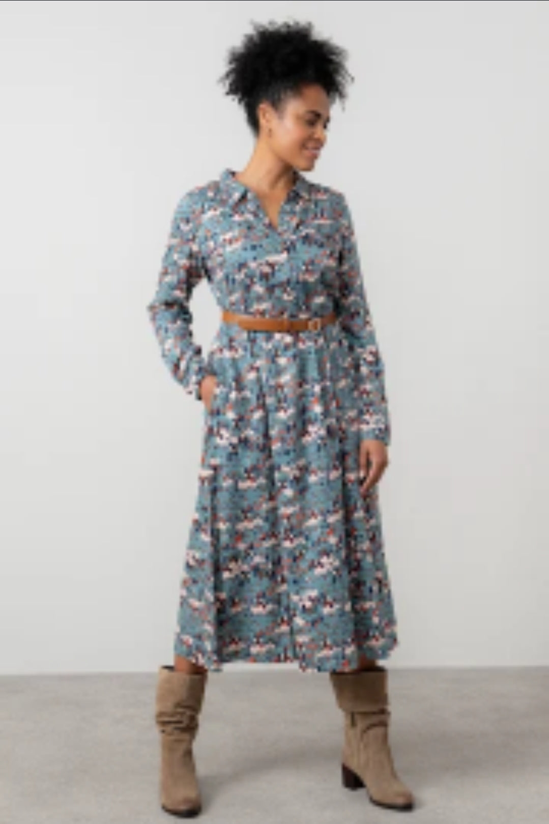 Lily and Me Seasons Dress Clover-White finn