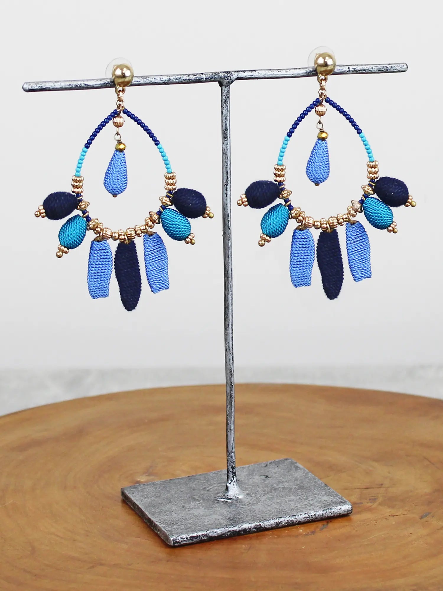 Susie Blue Earrings Ay1511-Earrings-White finn