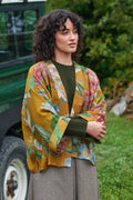 One Hundred Stars Rhodoleia Gold Kimono