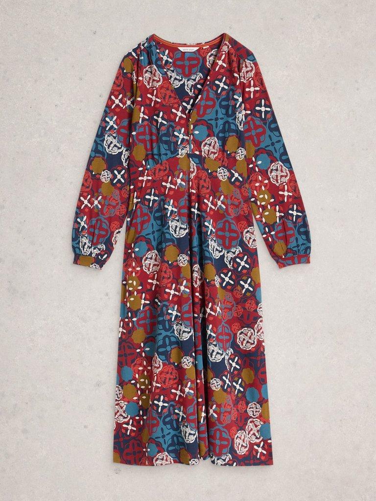 White Stuff Megan Long Sleeve Dress-Dress-White finn