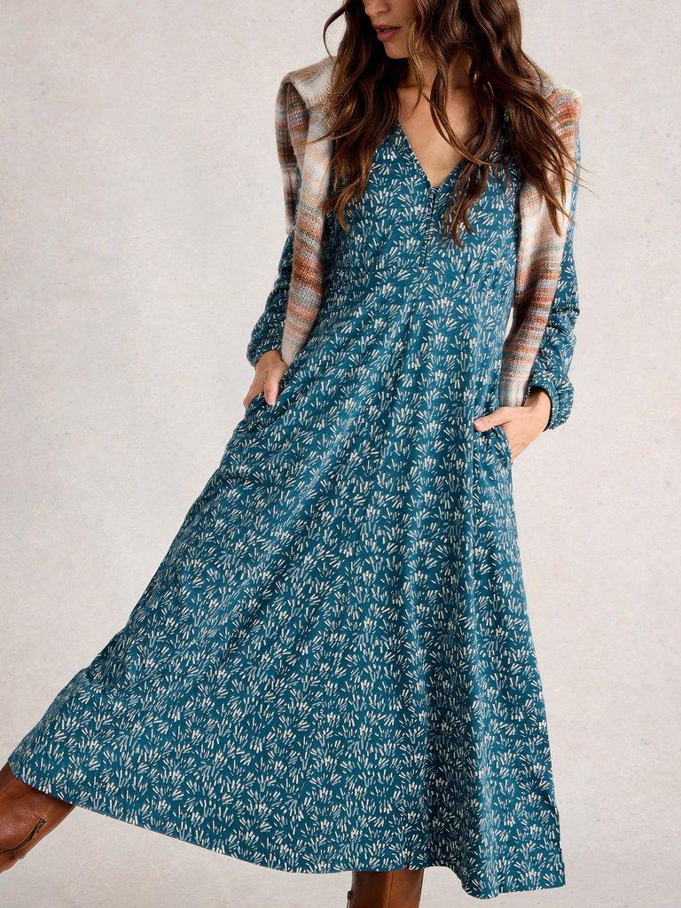 White Stuff Megan Long Sleeve  Dress
