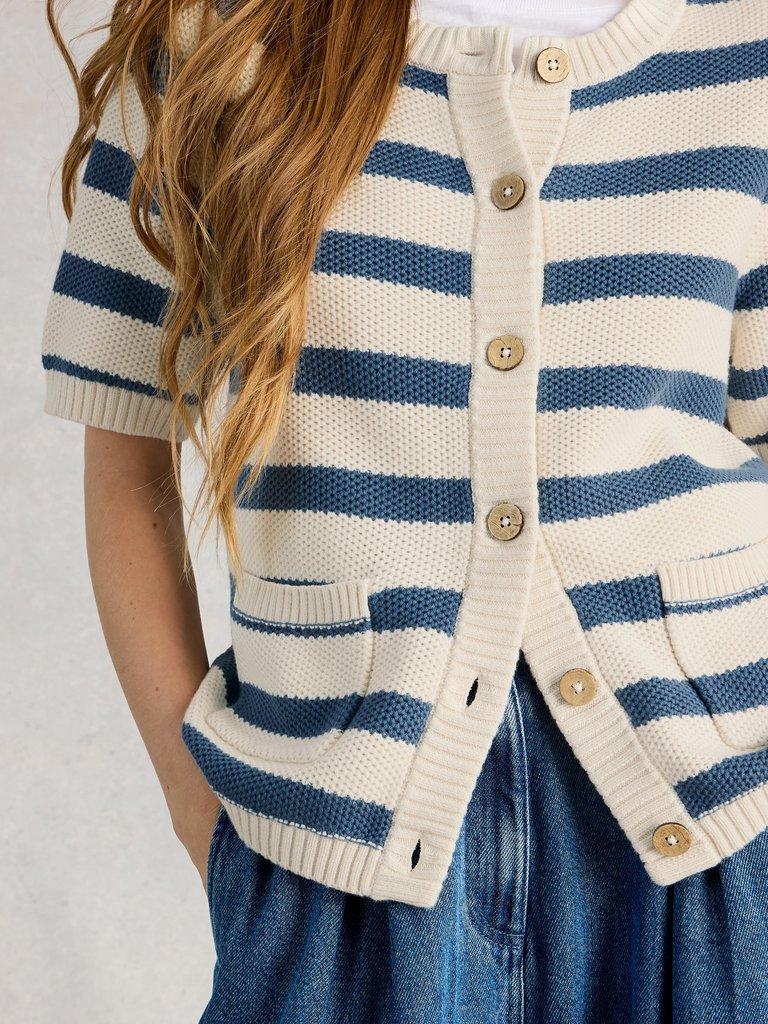 White Stuff ISABELLA SHORT SLEEVE CARDI-White Stuff-White finn