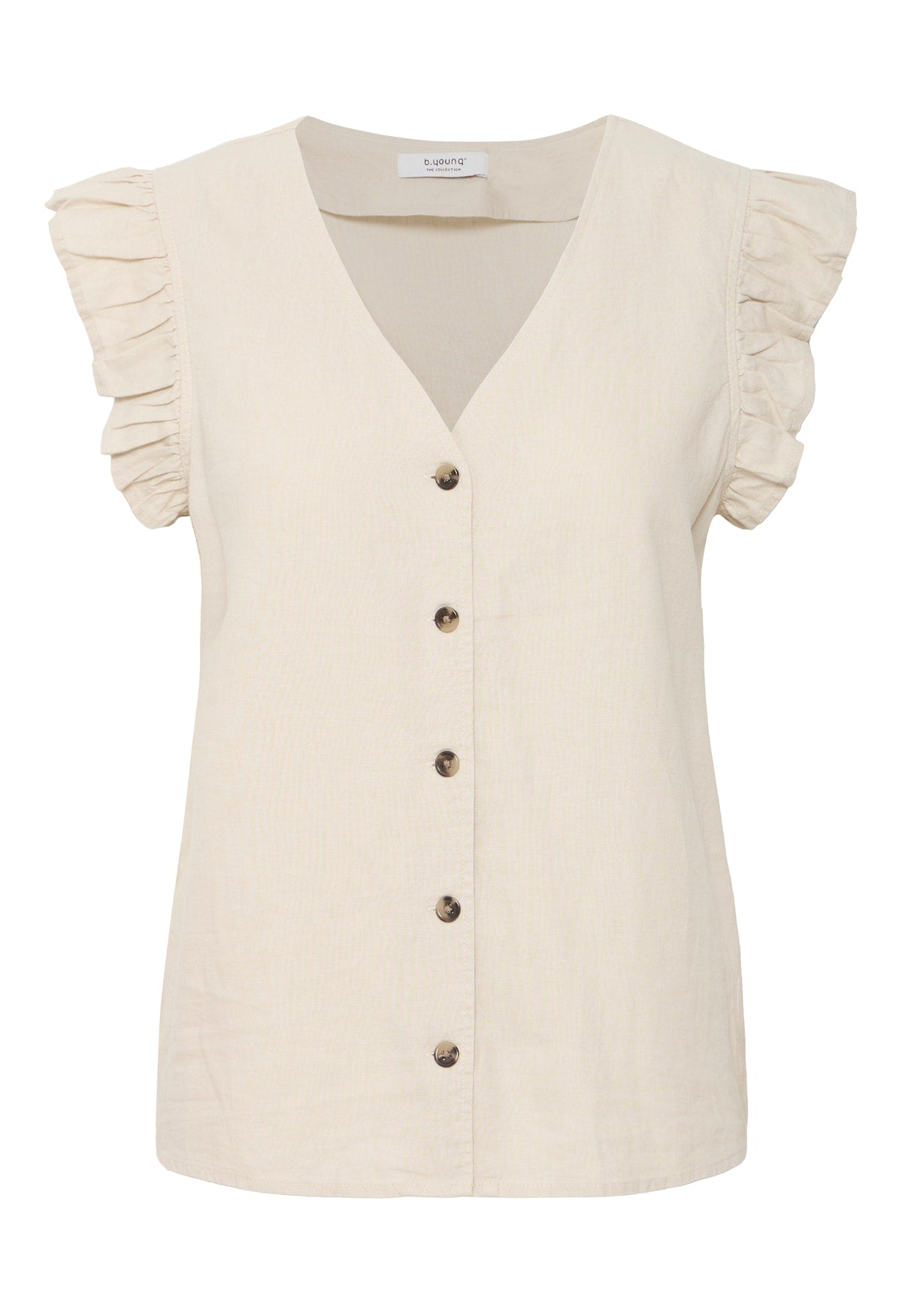 B young Byfalkka Blouse-Shirts & Tops-White finn